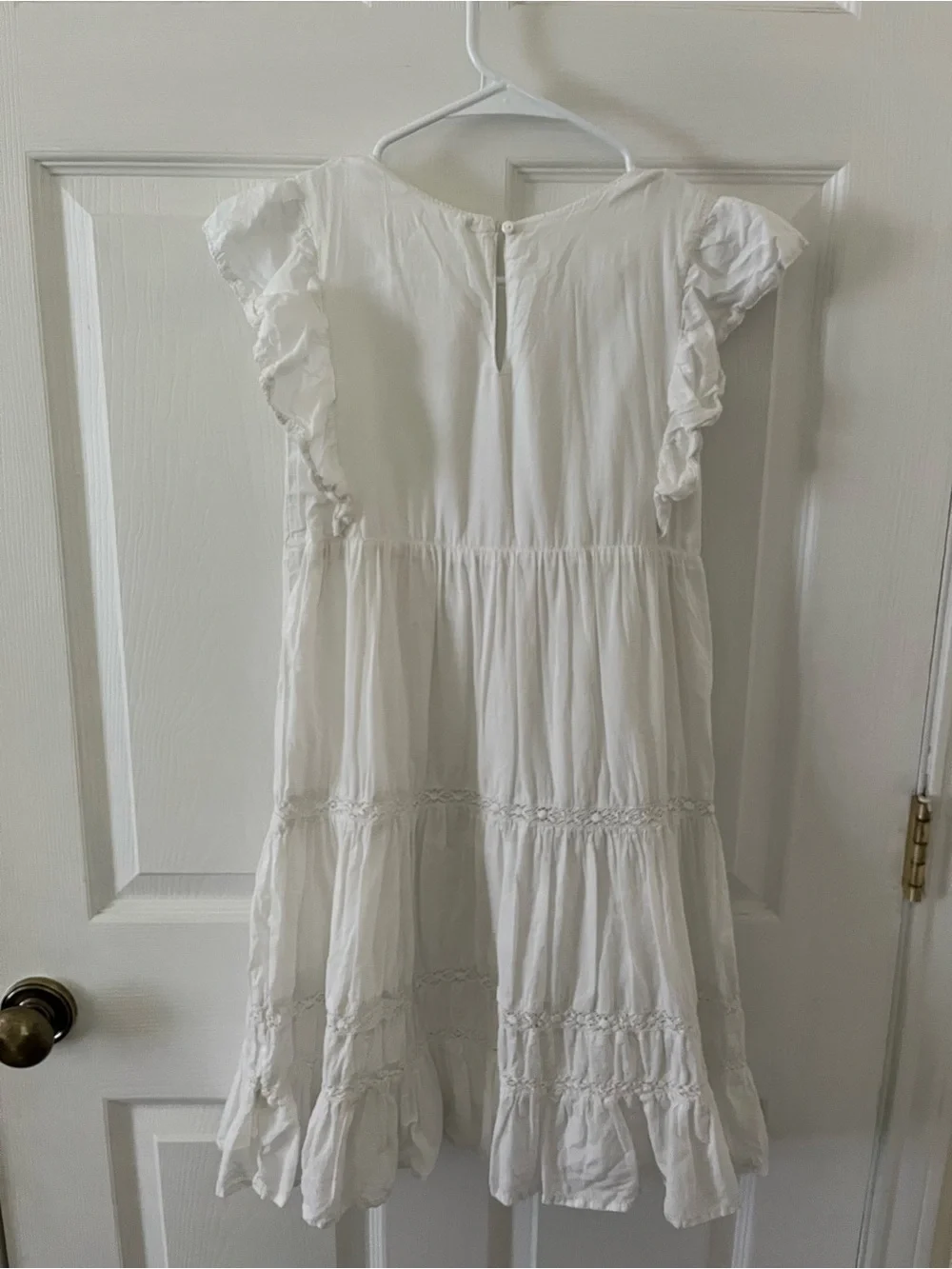 H&M White Ruffle Tiered Dress - Picture 2 of 6